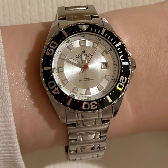 Croton Other - Croton Watch • All Stainless Steel • 20ATM Water Resistant • Japan Movt CA201228